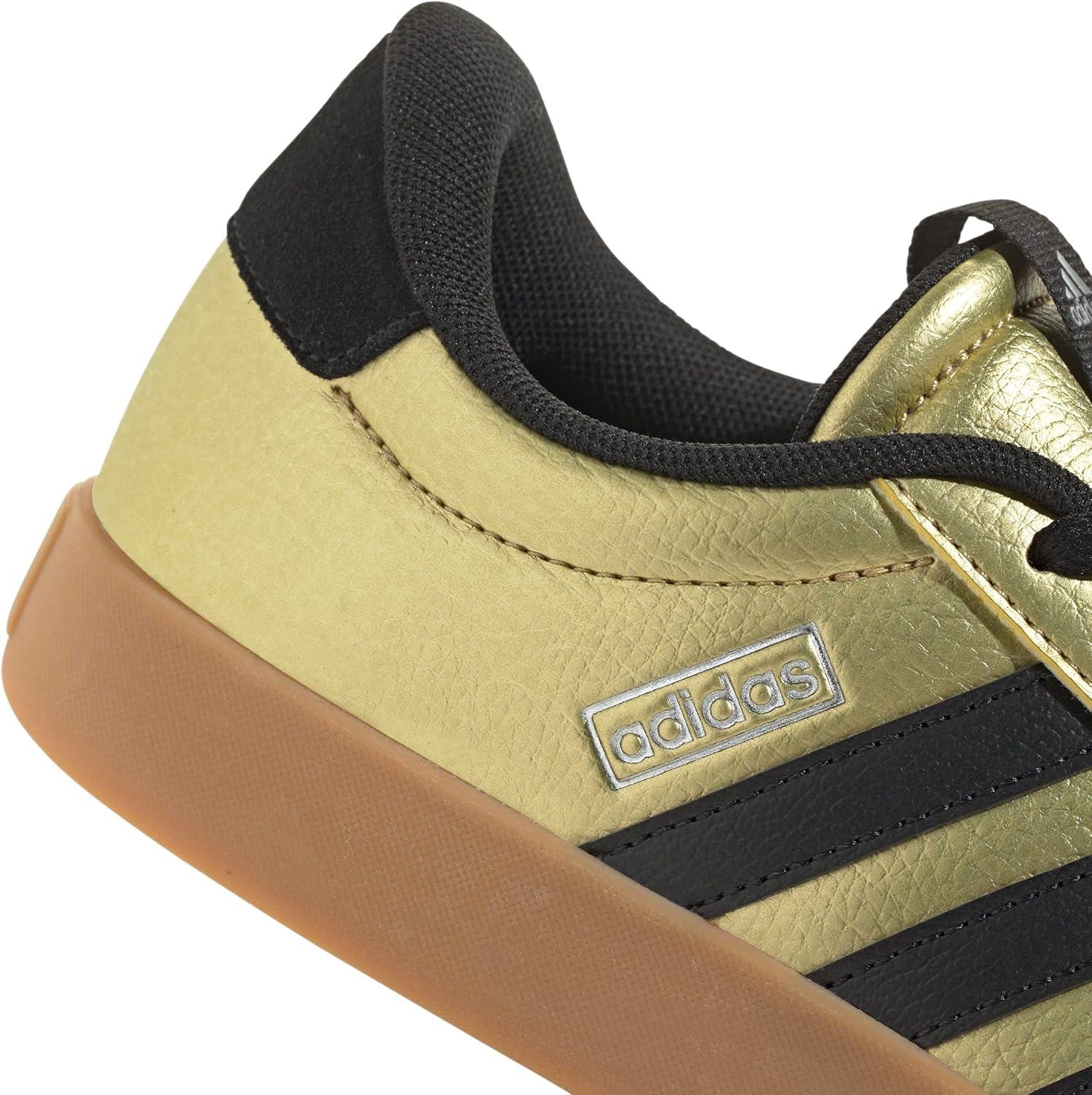 imageadidas Womens VL Court 30 SneakerGold MetallicBlackWhite