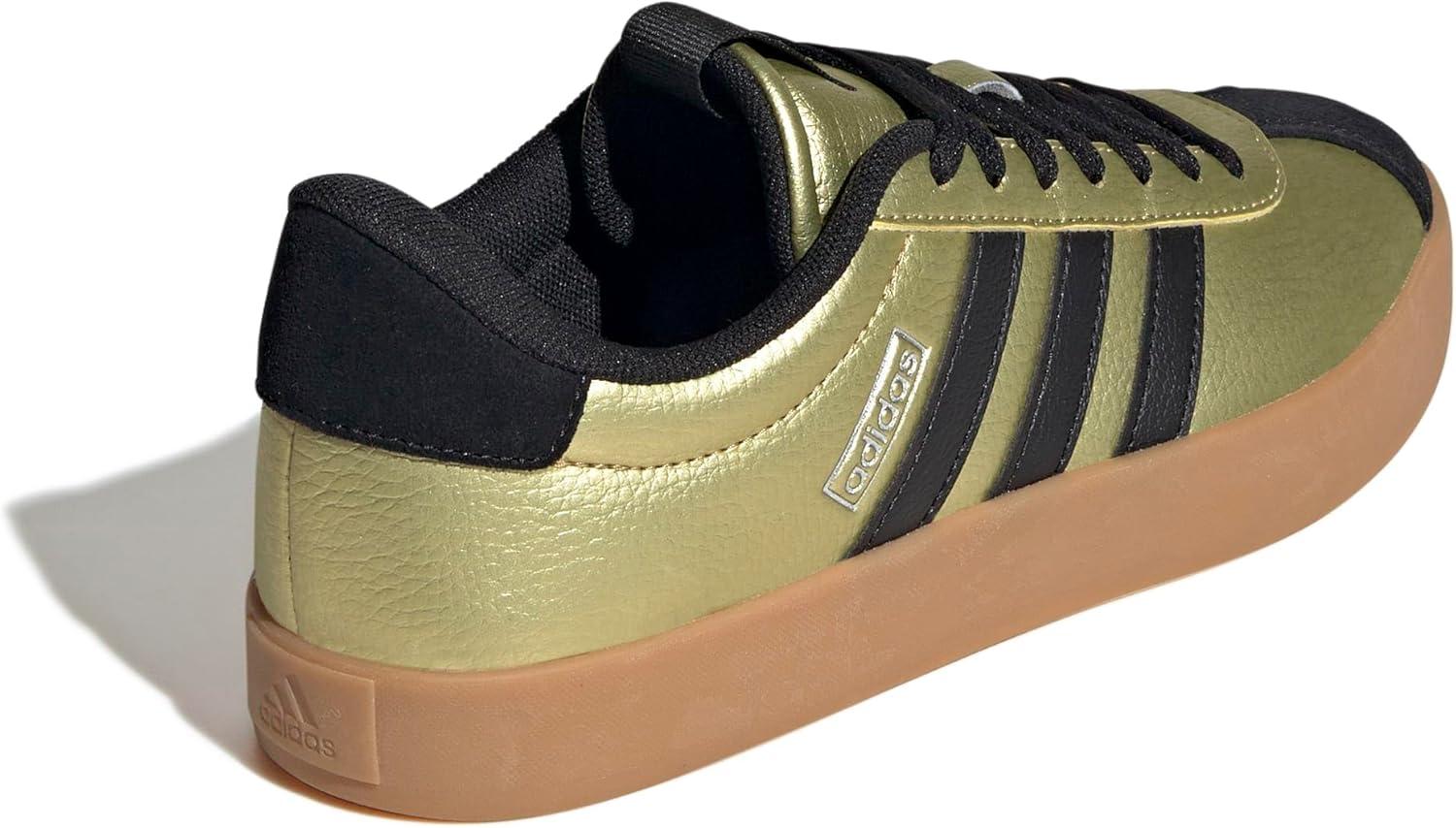 imageadidas Womens VL Court 30 SneakerGold MetallicBlackWhite