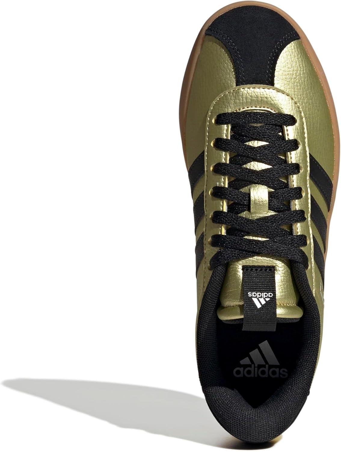 imageadidas Womens VL Court 30 SneakerGold MetallicBlackWhite