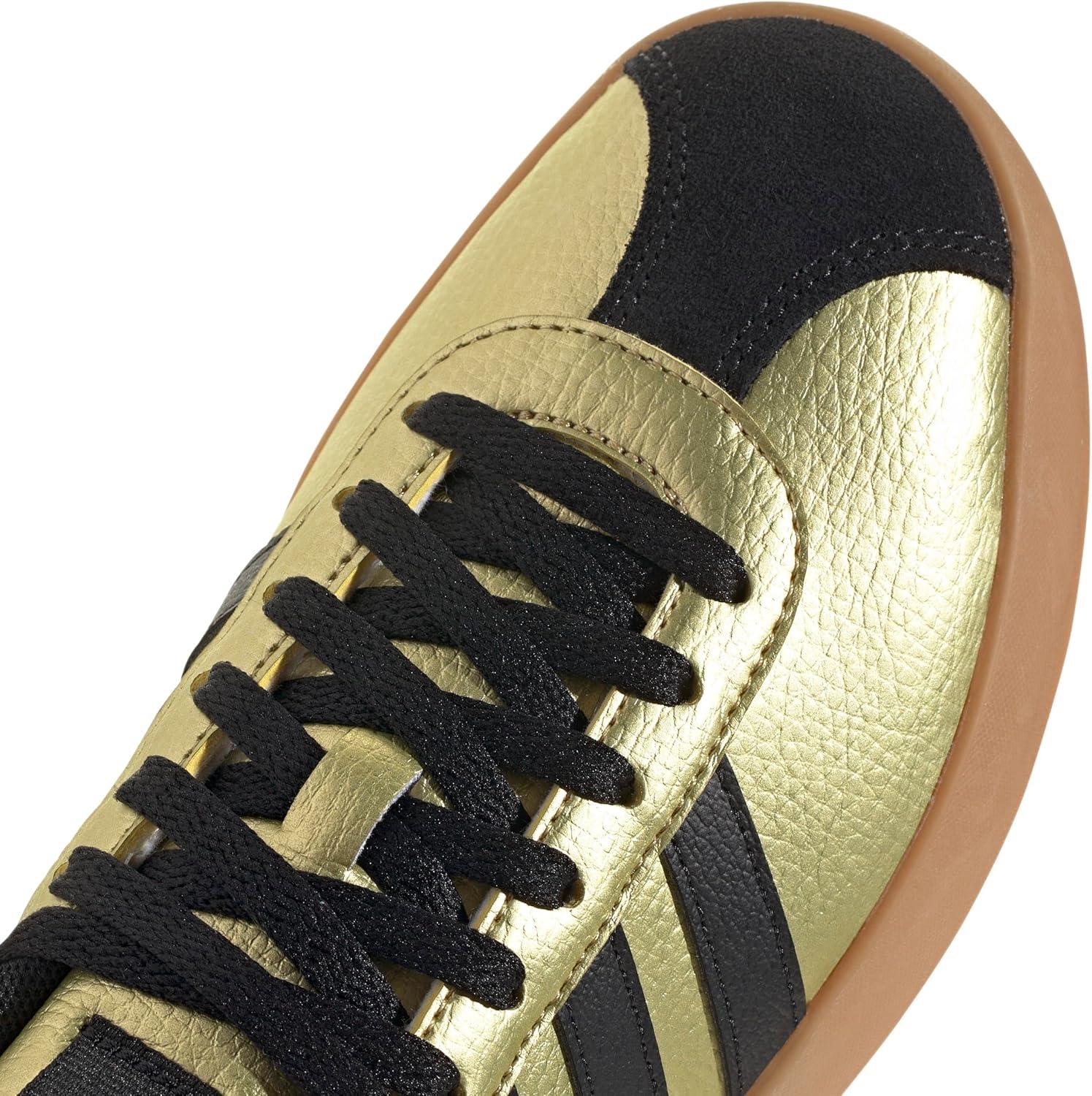 imageadidas Womens VL Court 30 SneakerGold MetallicBlackWhite
