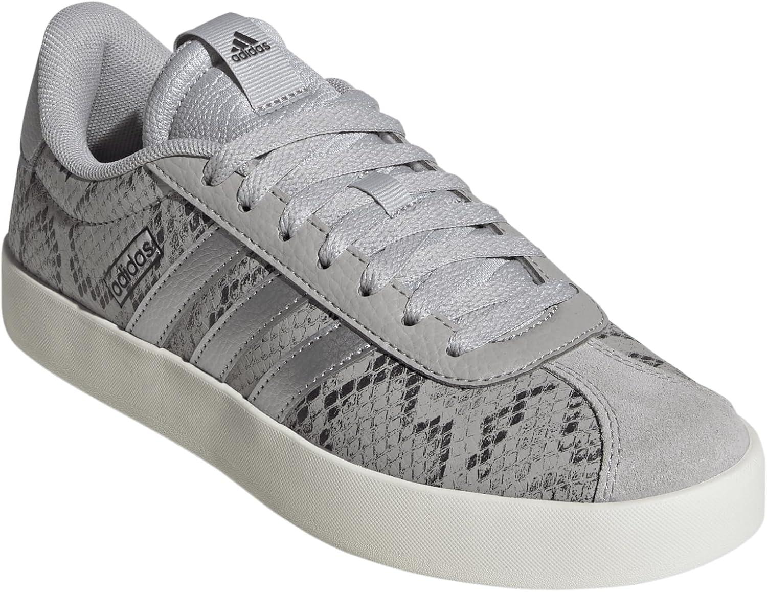 imageadidas Womens VL Court 30 SneakerGreySilver MetallicOff White