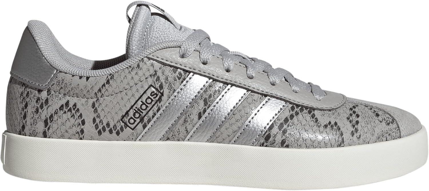 imageadidas Womens VL Court 30 SneakerGreySilver MetallicOff White
