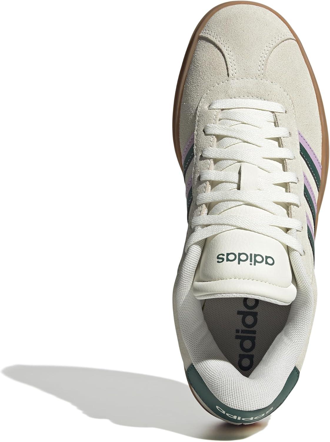 imageadidas Womens VL Court 30 SneakerOff WhiteCollegiate GreenBliss Lilac