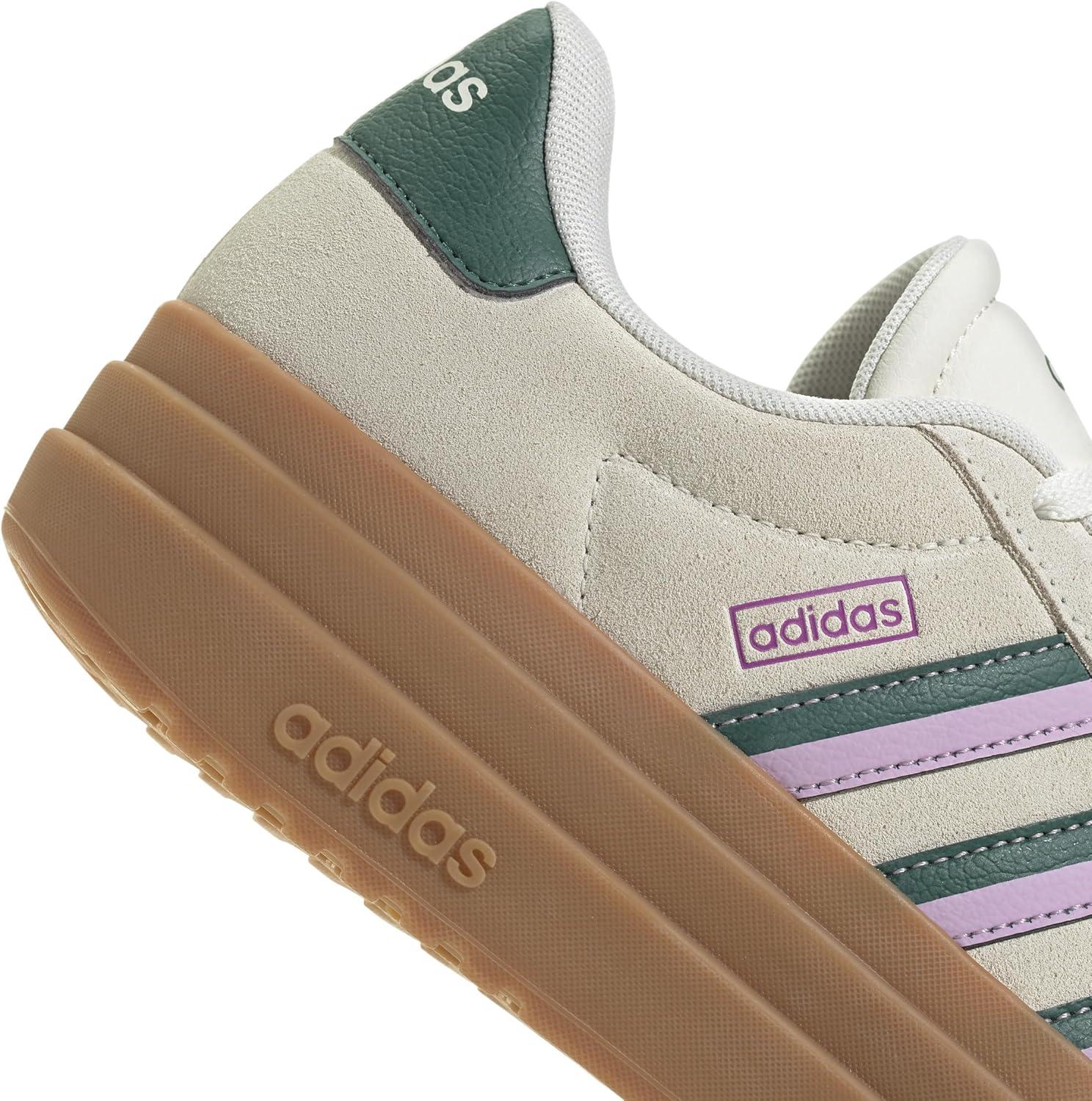 imageadidas Womens VL Court 30 SneakerOff WhiteCollegiate GreenBliss Lilac