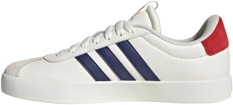 imageadidas Womens VL Court 30 SneakerOff WhiteDark BlueBetter Scarlet