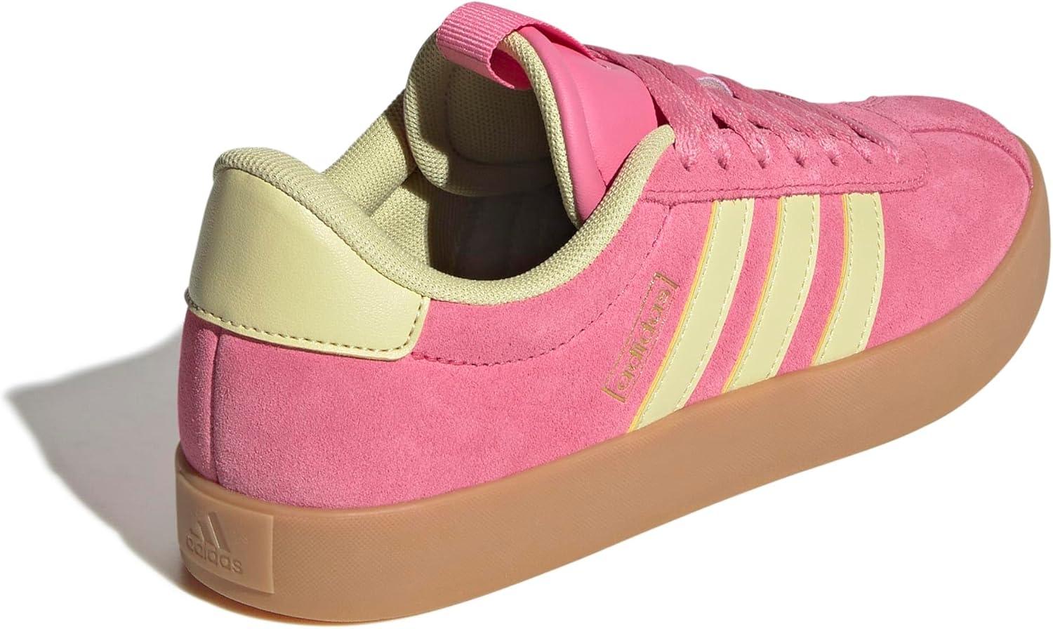 imageadidas Womens VL Court 30 SneakerPink FusionPowder YellowGold Metallic