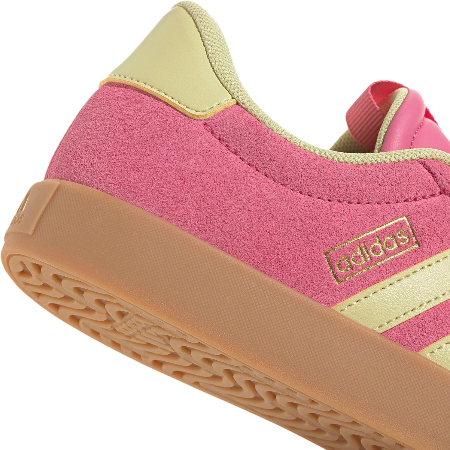 imageadidas Womens VL Court 30 SneakerPink FusionPowder YellowGold Metallic