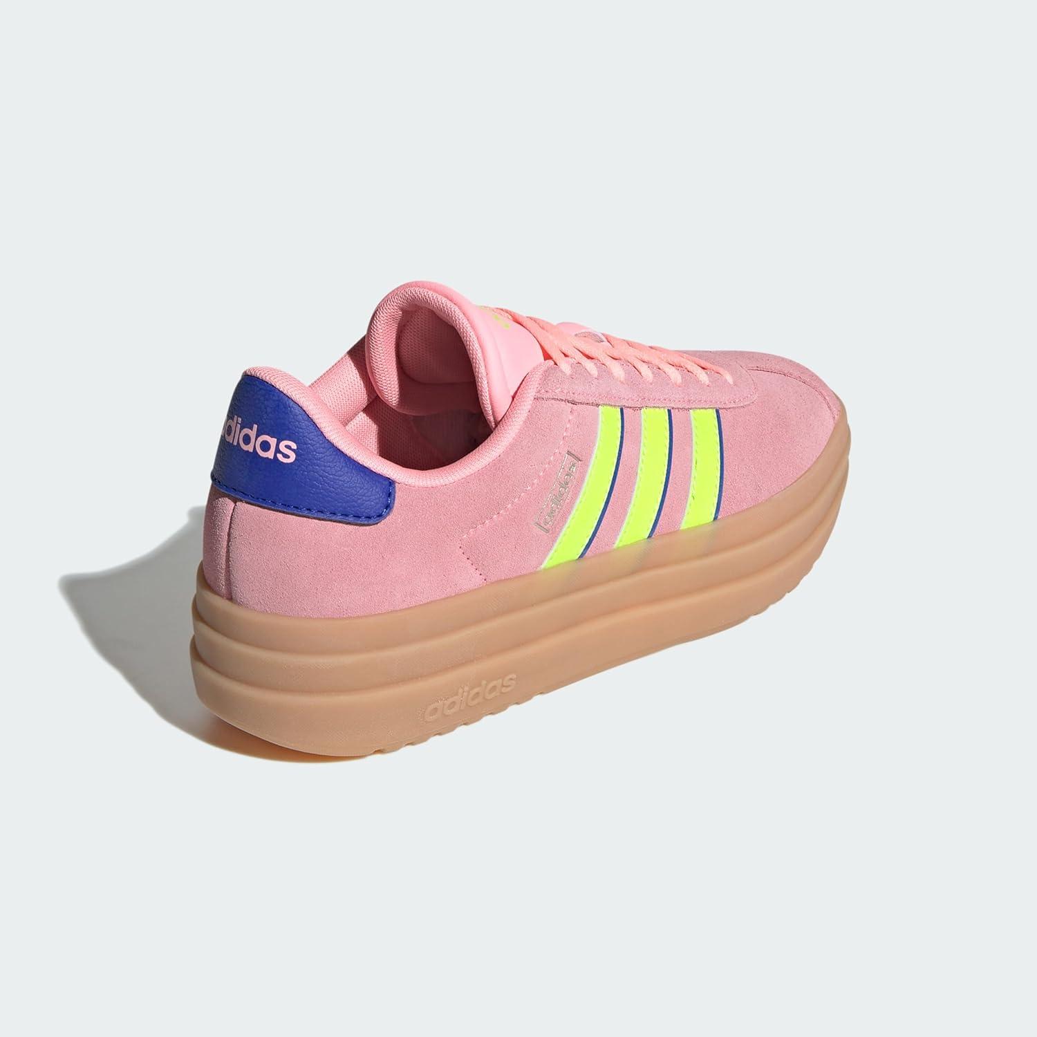 imageadidas Womens VL Court 30 SneakerPink SparkLucid LemonLucid Blue