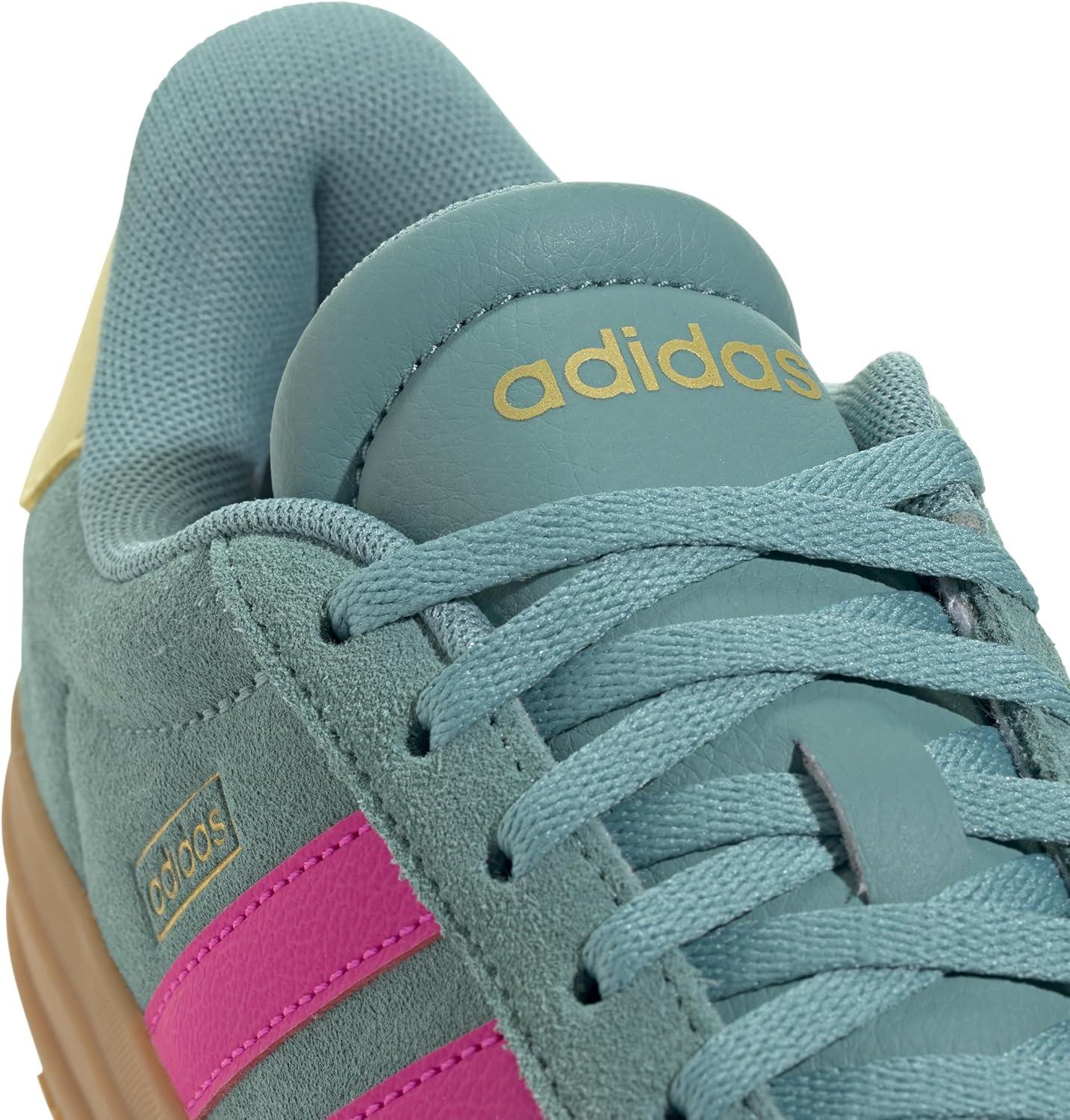imageadidas Womens VL Court 30 SneakerPowder TealShock PinkPowder Yellow