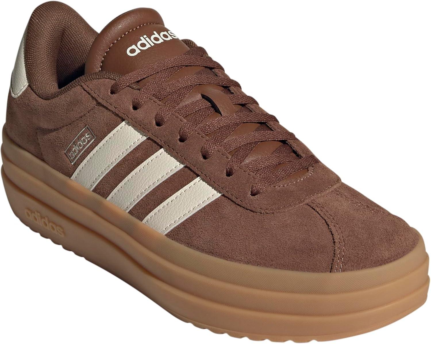 imageadidas Womens VL Court 30 SneakerPreloved BrownChalk WhiteWonder Beige