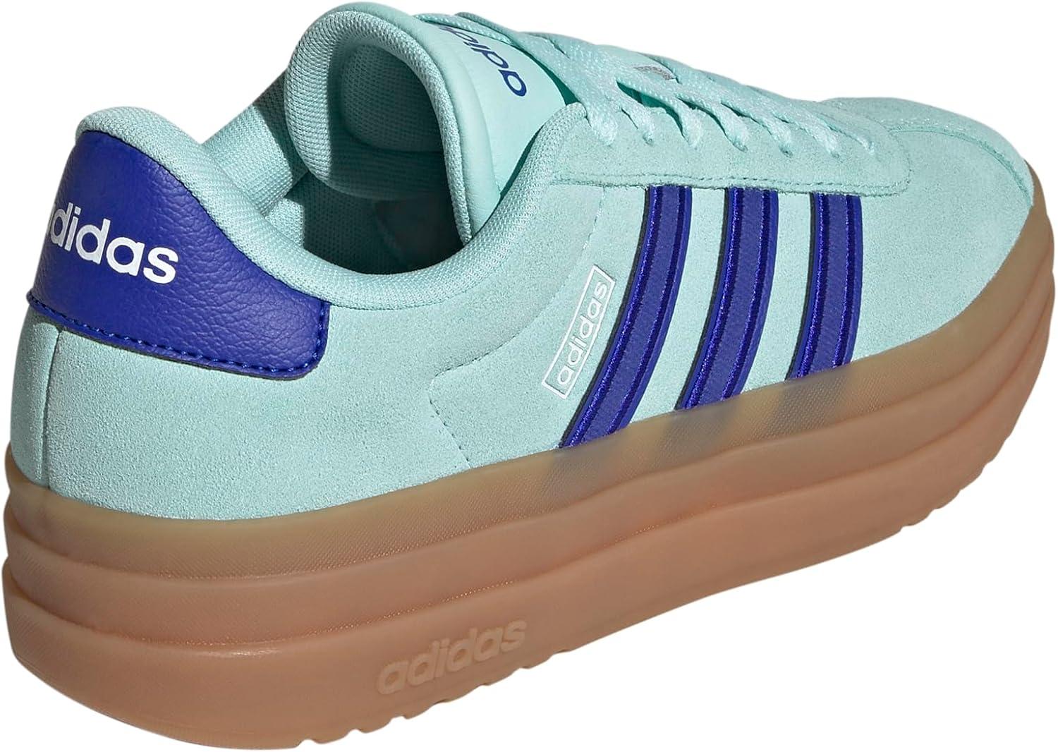 imageadidas Womens VL Court 30 SneakerSemi Flash AquaLucid BlueGum