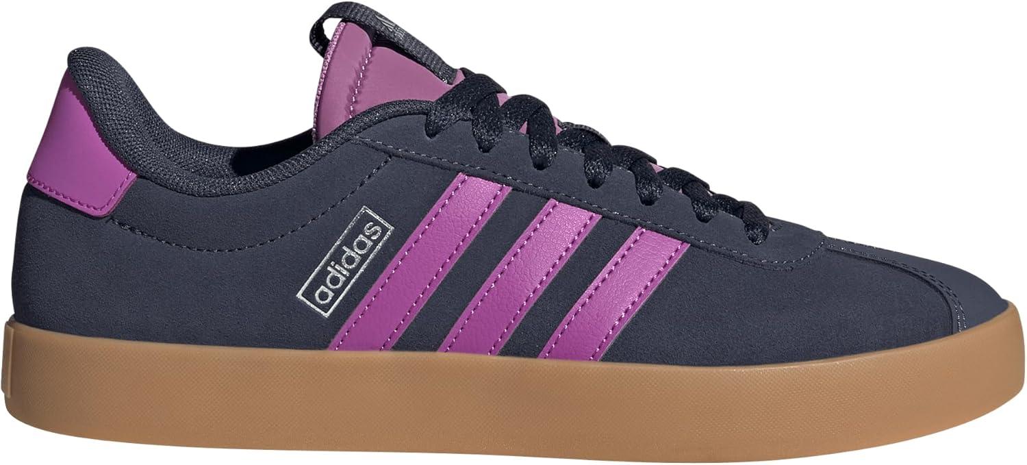 imageadidas Womens VL Court 30 SneakerShadow NavyPurple BurstSilver Metallic