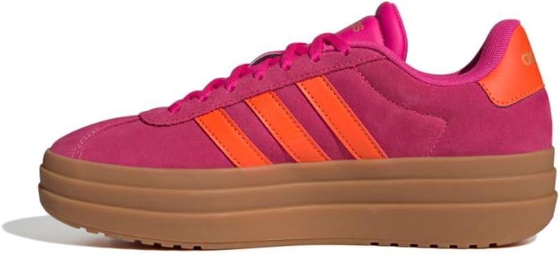 imageadidas Womens VL Court 30 SneakerShock PinkWhiteGold Metallic