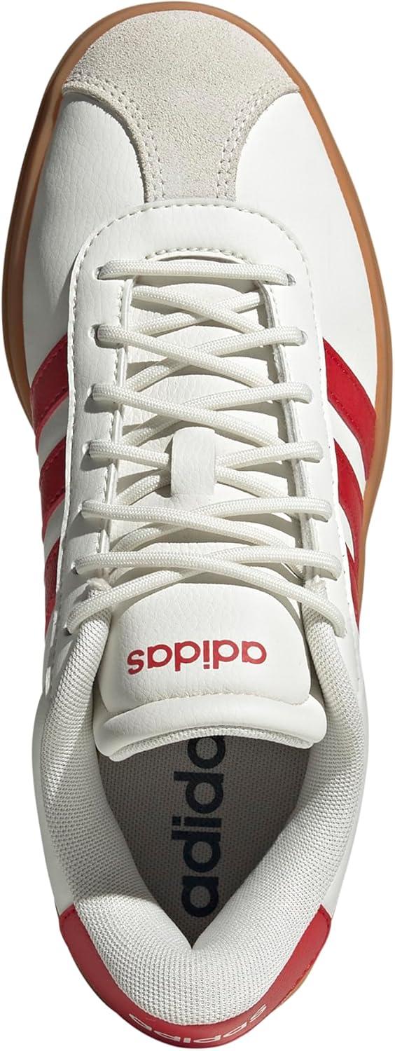 imageadidas Womens VL Court 30 SneakerWhiteBetter ScarletGold Metallic
