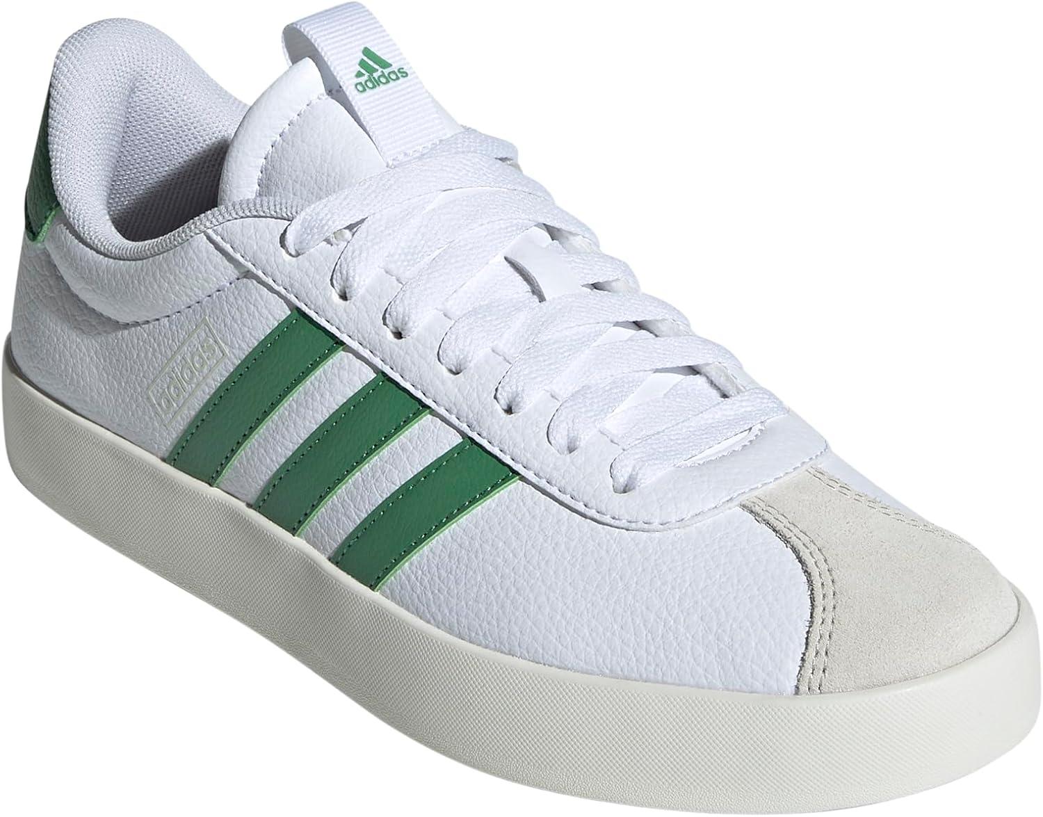 imageadidas Womens VL Court 30 SneakerWhitePreloved GreenAlumina