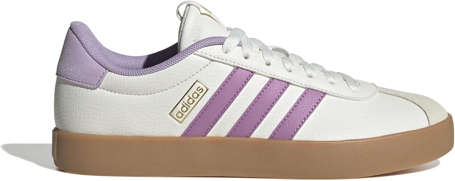 imageadidas Womens VL Court 30 SneakerWhitePreloved PurplePowder Plum
