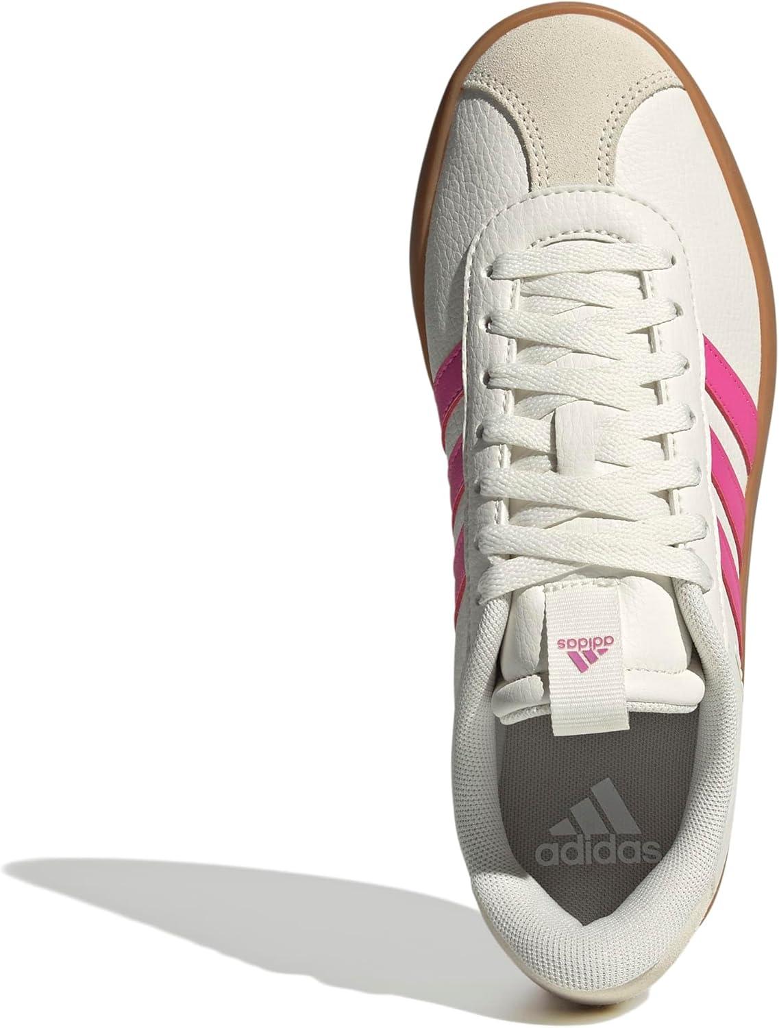 imageadidas Womens VL Court 30 SneakerWhitePulse MagentaGold Metallic