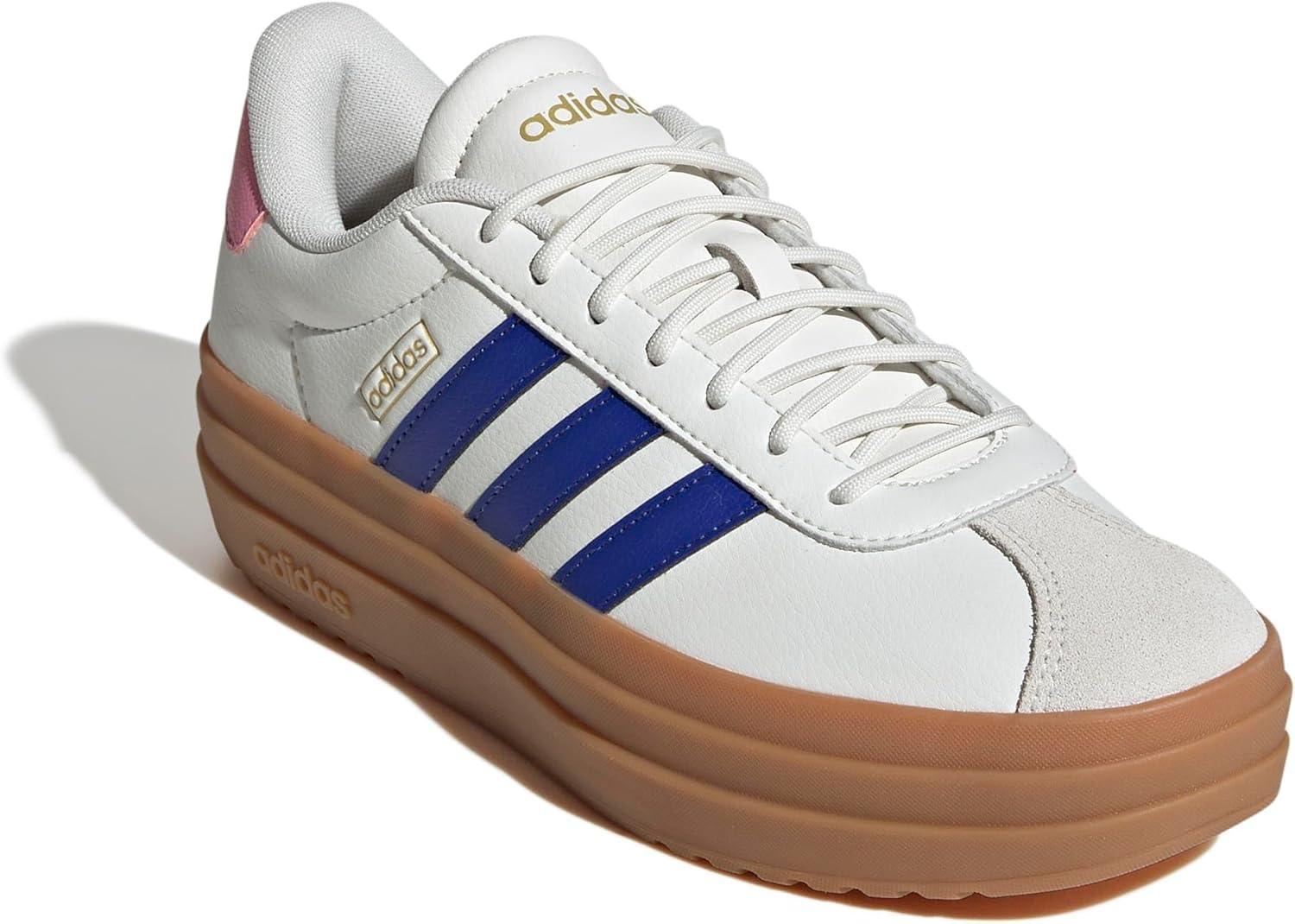 imageadidas Womens VL Court 30 SneakerWhiteSemi Lucid BlueBliss Pink