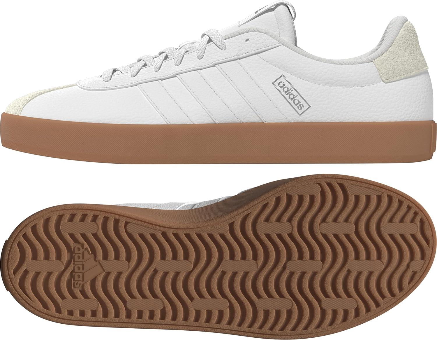 imageadidas Womens VL Court 30 SneakerWhiteWhiteSilver Metallic