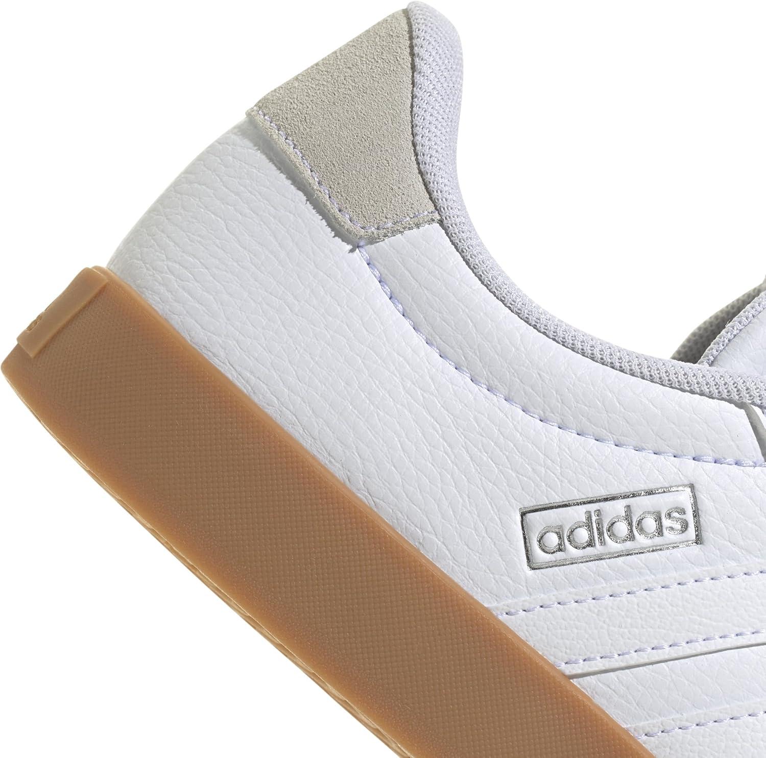 imageadidas Womens VL Court 30 SneakerWhiteWhiteSilver Metallic