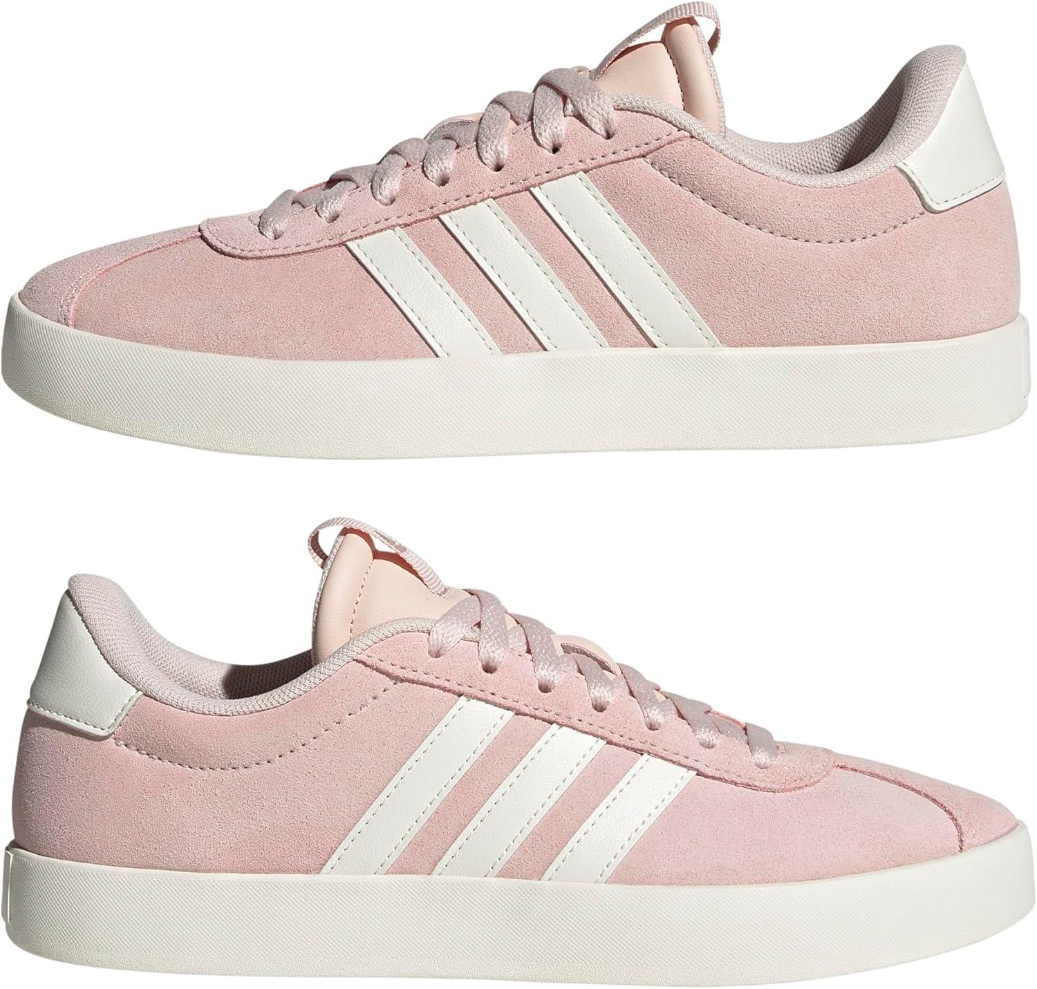 imageadidas Womens VL Court 30 SneakerWonder QuartzWhiteCyber Metallic