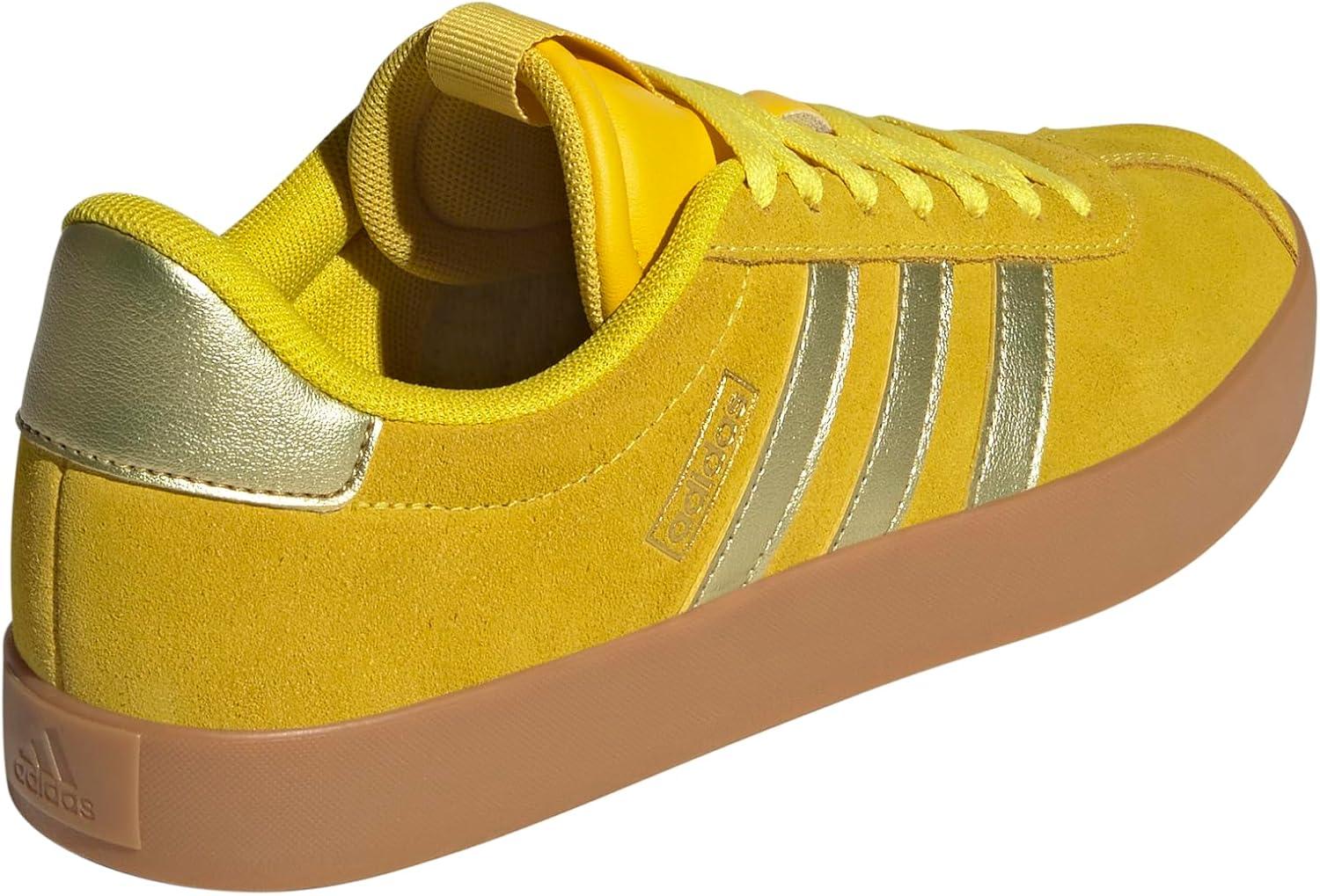 imageadidas Womens VL Court 30 SneakerYellowGold MetallicUtility Yellow