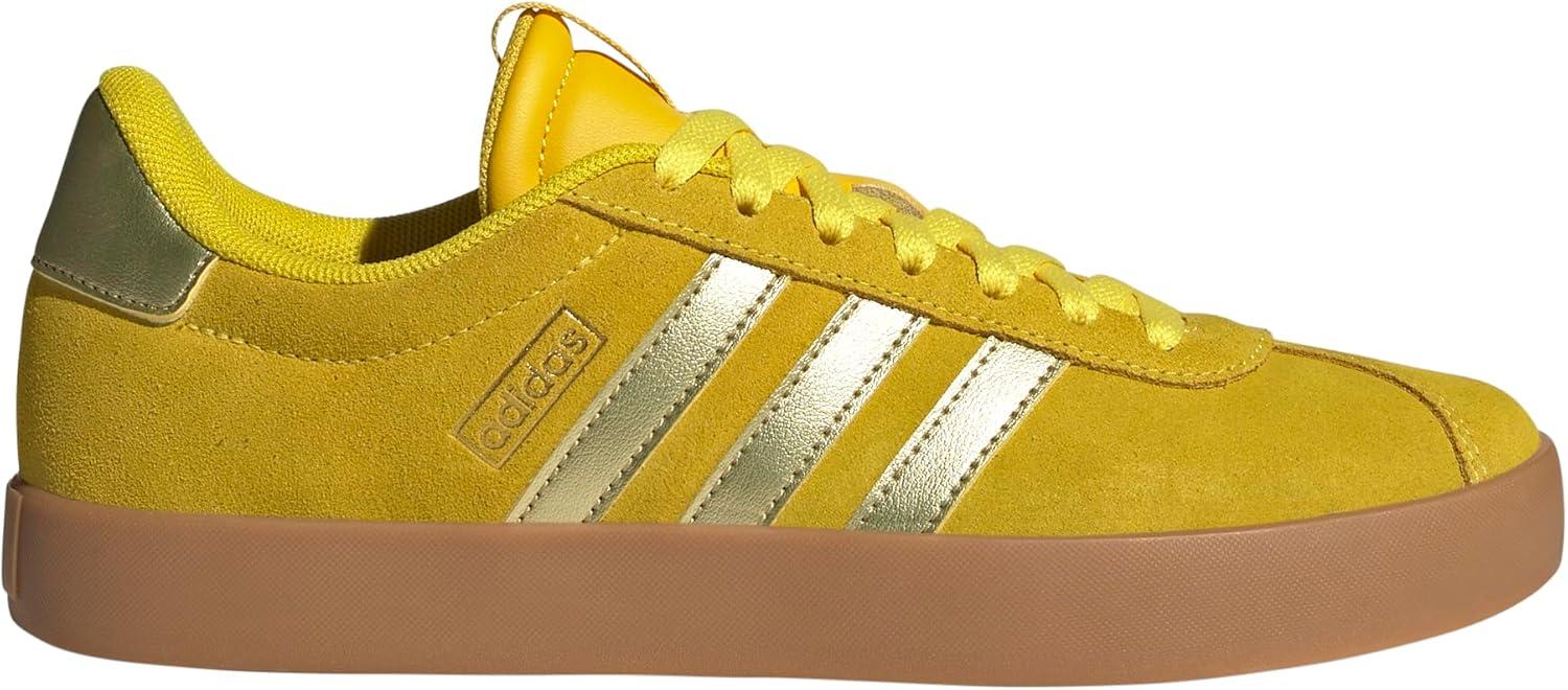 imageadidas Womens VL Court 30 SneakerYellowGold MetallicUtility Yellow