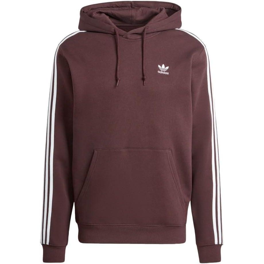 imageadidas Originals Mens Adicolor Classics 3Stripes HoodieShadow Brown
