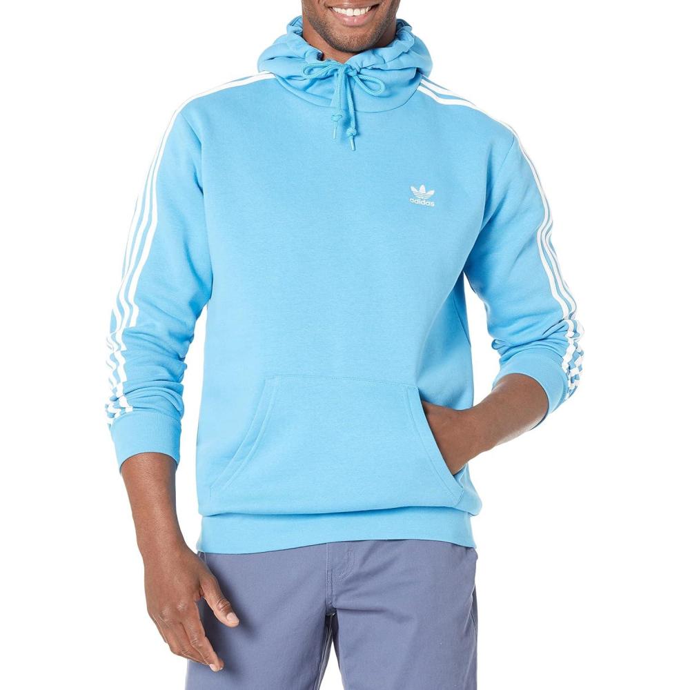 imageadidas Originals Mens Adicolor Classics 3Stripes HoodieSky Rush