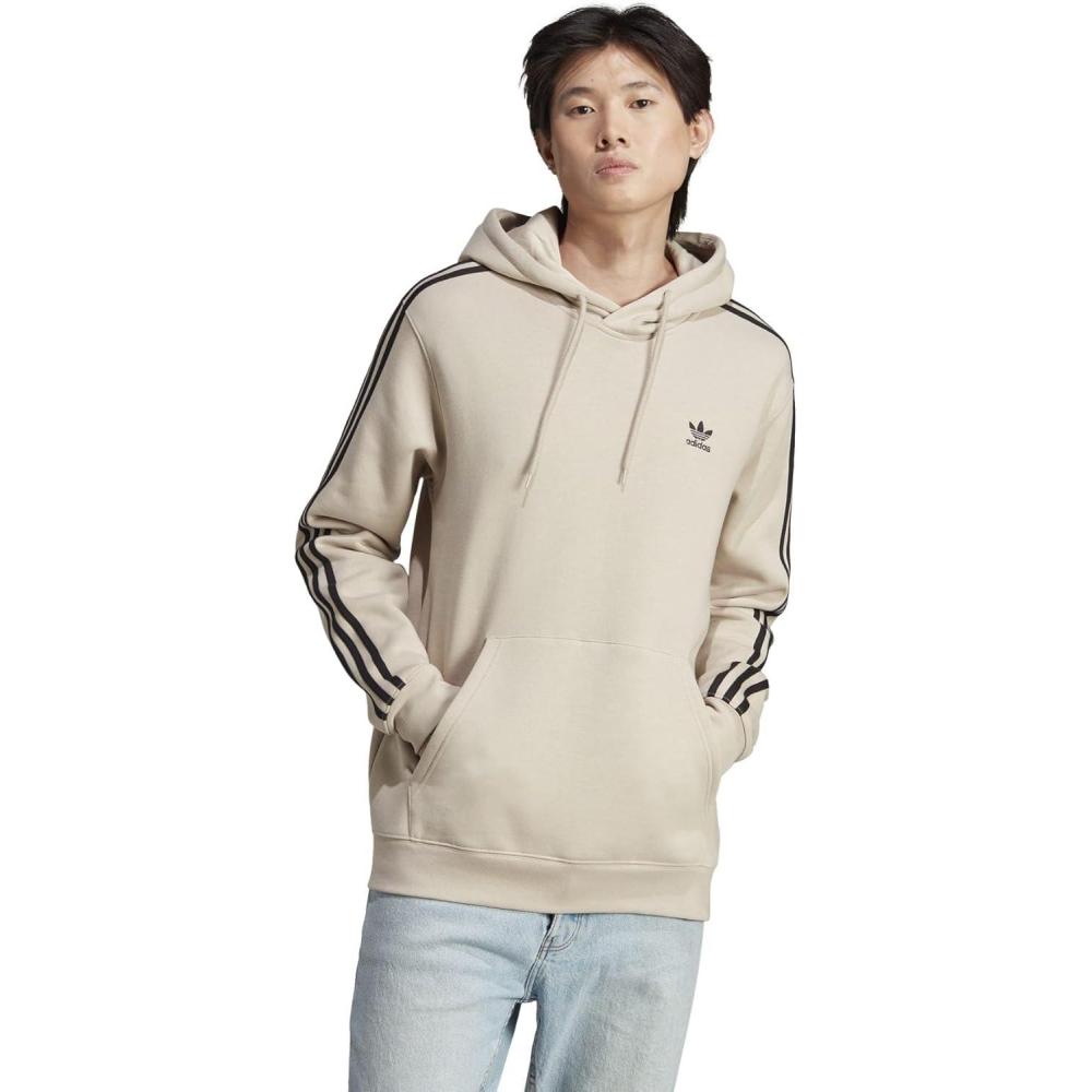 imageadidas Originals Mens Adicolor Classics 3Stripes HoodieWonder Beige