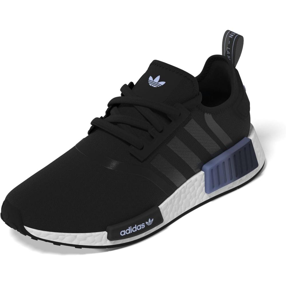 imageadidas Womens NMDr1 SneakerBlackWhiteBlue Dawn