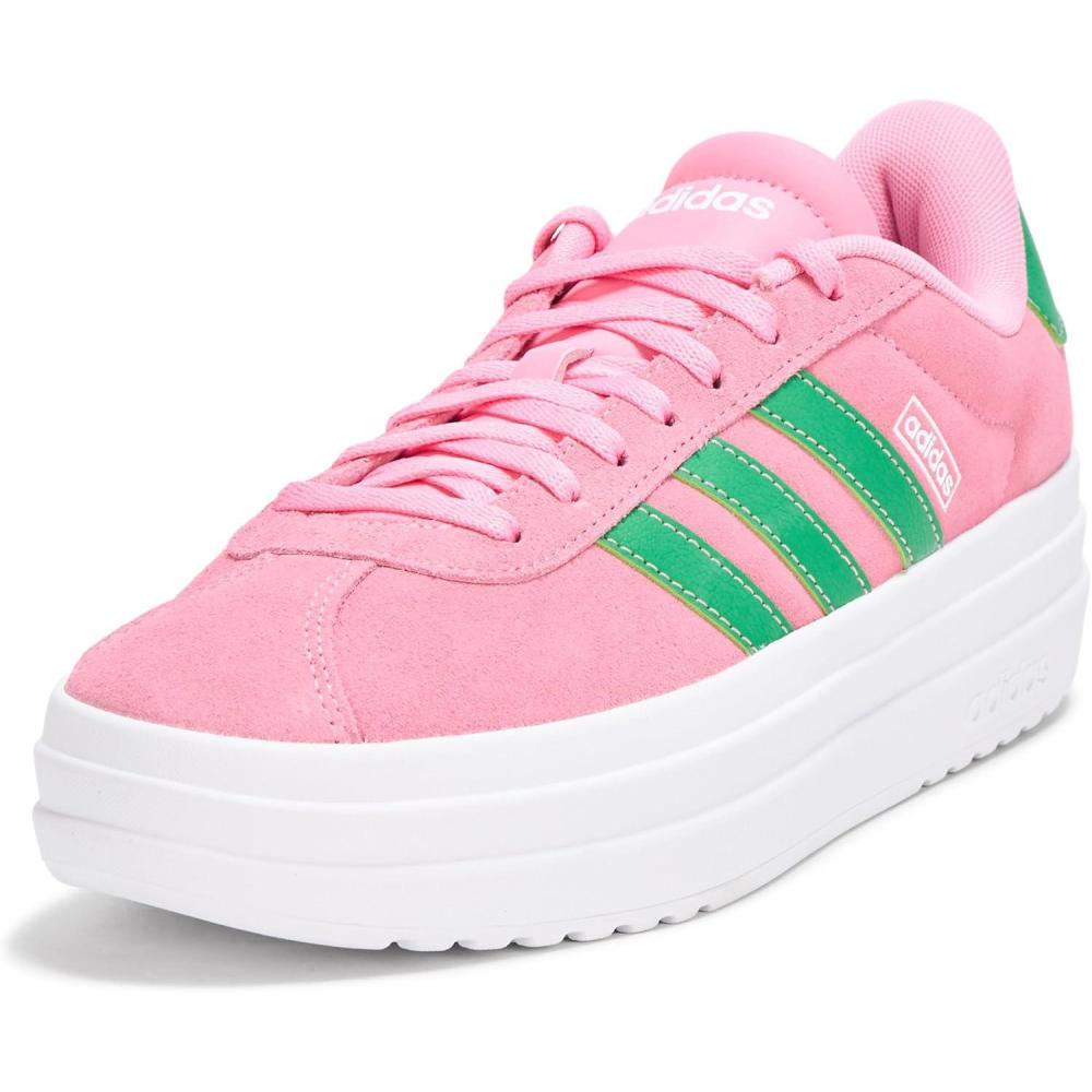 imageadidas Womens VL Court 30 SneakerBliss PinkGreenWhite