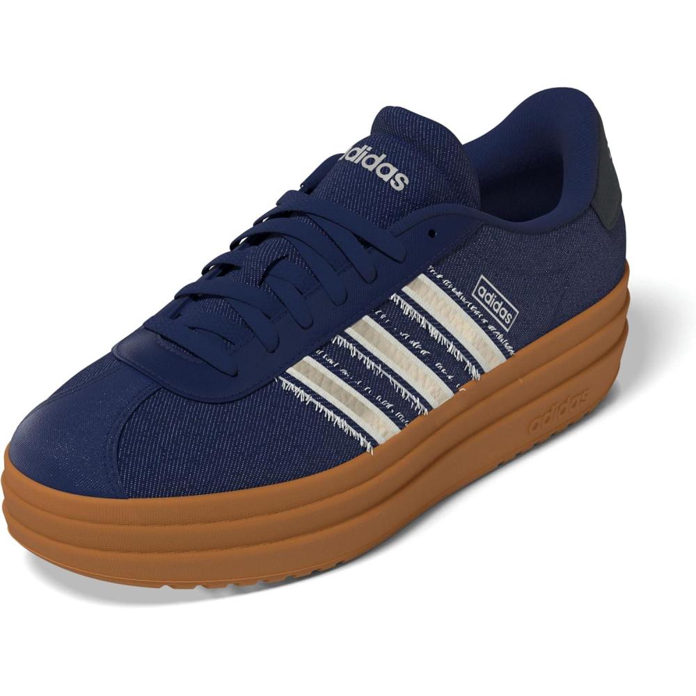 imageadidas Womens VL Court 30 SneakerDark BlueCyber MetallicAurora Ink