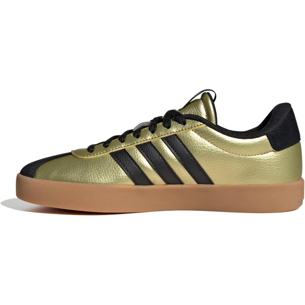 imageadidas Womens VL Court 30 SneakerGold MetallicBlackWhite