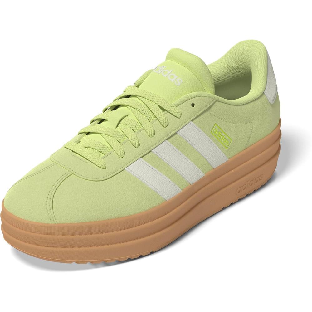 imageadidas Womens VL Court 30 SneakerIce YellowOff WhiteLucid Lemon