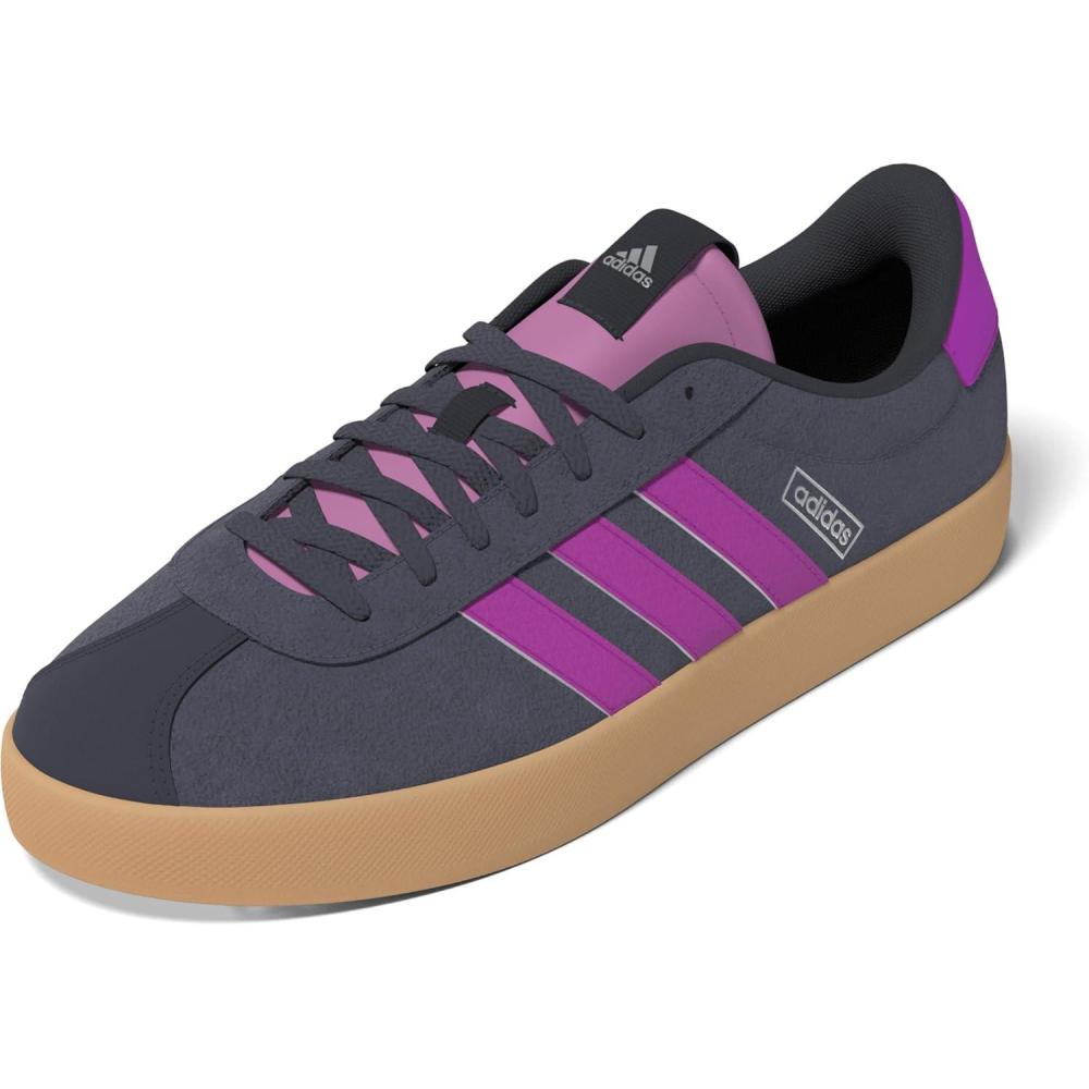 imageadidas Womens VL Court 30 SneakerShadow NavyPurple BurstSilver Metallic