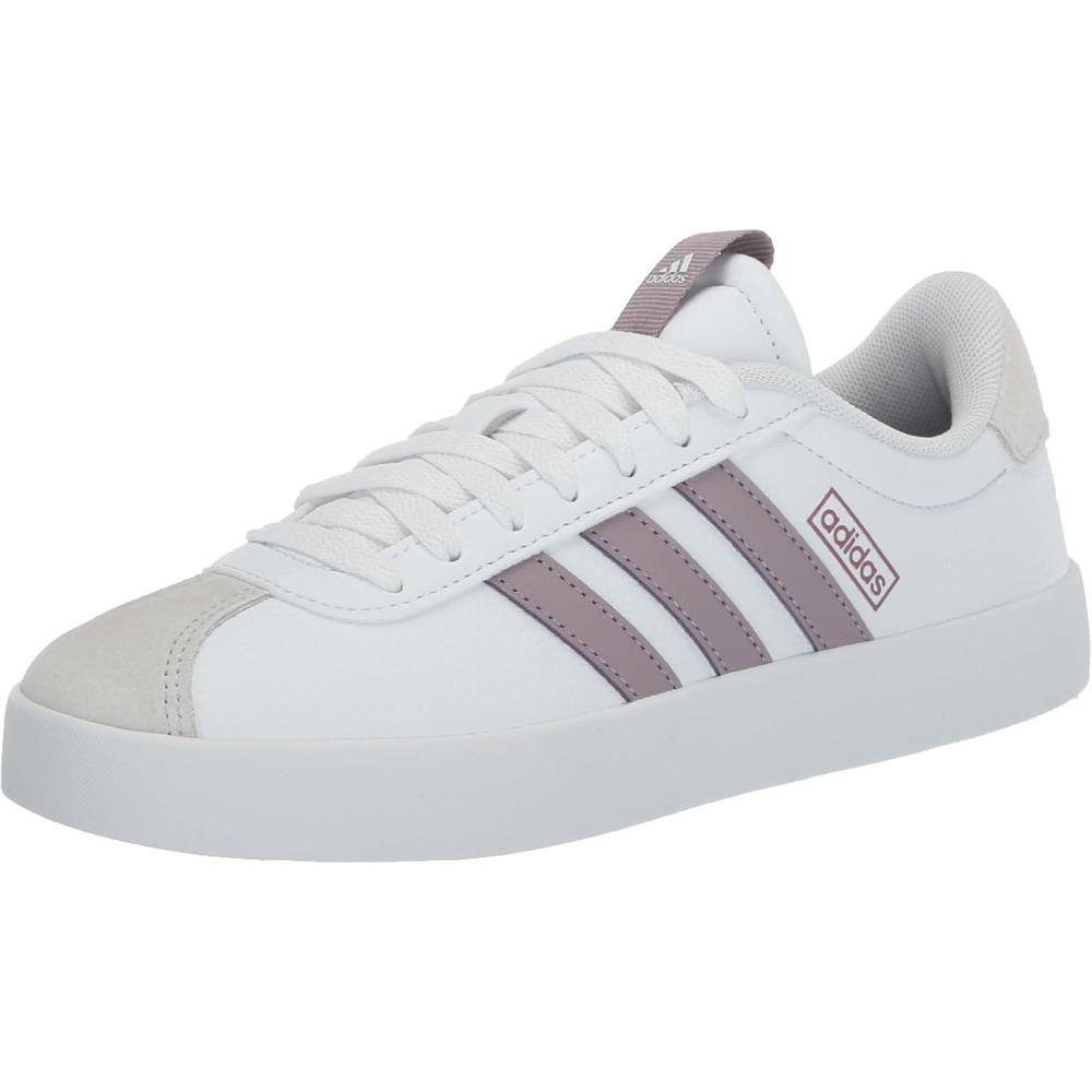 imageadidas Womens VL Court 30 SneakerWhitePreloved FigGrey