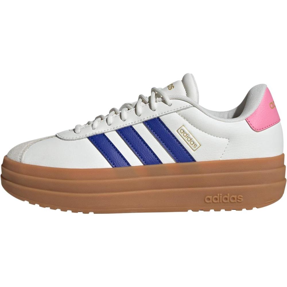 imageadidas Womens VL Court 30 SneakerWhiteSemi Lucid BlueBliss Pink