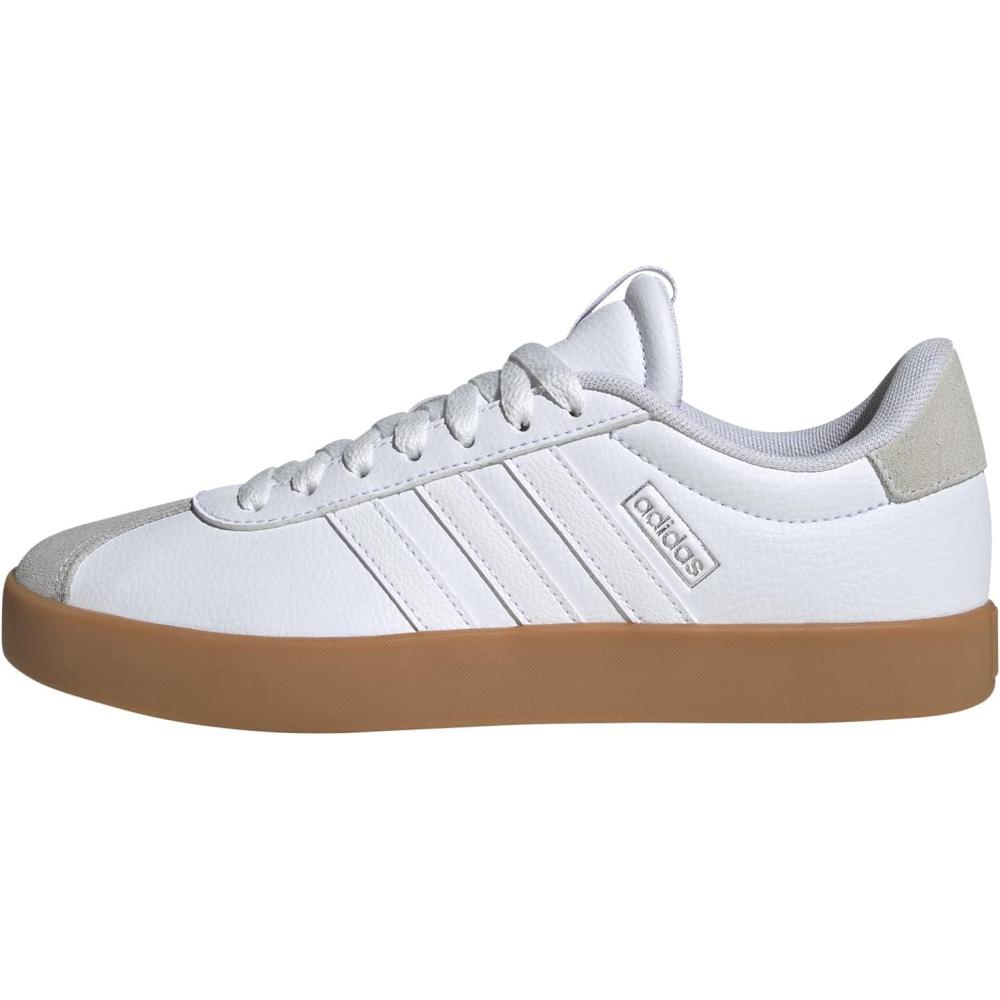 imageadidas Womens VL Court 30 SneakerWhiteWhiteSilver Metallic