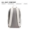 imageadidas 3Stripe Classic Backpack for Men and Women Bag with Laptop Sleeve Sandy PinkOnix Grey One SizeAlumina BeigeGrey Four50