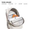 imageadidas 3Stripe Classic Backpack for Men and Women Bag with Laptop Sleeve Sandy PinkOnix Grey One SizeAlumina BeigeGrey Four50