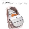 imageadidas 3Stripe Classic Backpack for Men and Women Bag with Laptop Sleeve Sandy PinkOnix Grey One SizeSandy PinkOnix Grey