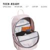imageadidas 3Stripe Classic Backpack for Men and Women Bag with Laptop Sleeve Sandy PinkOnix Grey One SizeSandy PinkOnix Grey50