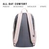 imageadidas 3Stripe Classic Backpack for Men and Women Bag with Laptop Sleeve Sandy PinkOnix Grey One SizeSandy PinkOnix Grey50