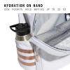 imageadidas 3Stripe Classic Backpack for Men and Women Bag with Laptop Sleeve Sandy PinkOnix Grey One SizeWhiteOnix GreyRose Gold40