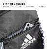 imageadidas Excel Backpack  Insulated Lunch Bag BlackWhite  BlackWhite One SizeBlackWhite 3 Stripe Webbing