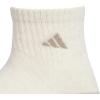 imageadidas Mens Cushioned Quarter Socks 3PairAlumina HeatherCool Light HeatherWonder Silver