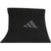 imageadidas Mens Cushioned Quarter Socks 3PairBlackOlive Strata GreenWonder Alumina Grey