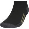 imageadidas Mens Cushioned Quarter Socks 3PairBlackOlive Strata GreenWonder Alumina Grey