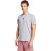 imageadidas Mens Designed for Training Workout TShirtGlory Grey Melange